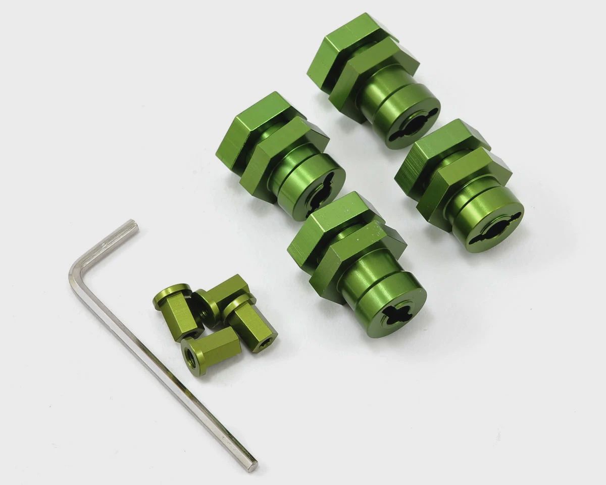 ST Racing Concepts 17mm Hex Hub Conversion Kit for Traxxas Slash/Stampede/Bandit (Green)