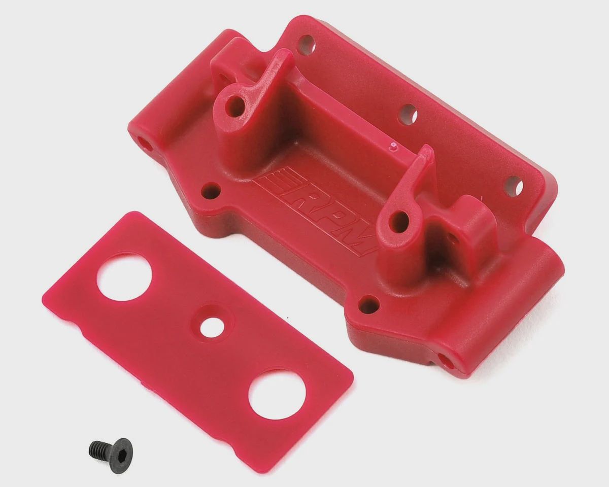 RPM Front Bulkhead for Traxxas 2WD (Red)