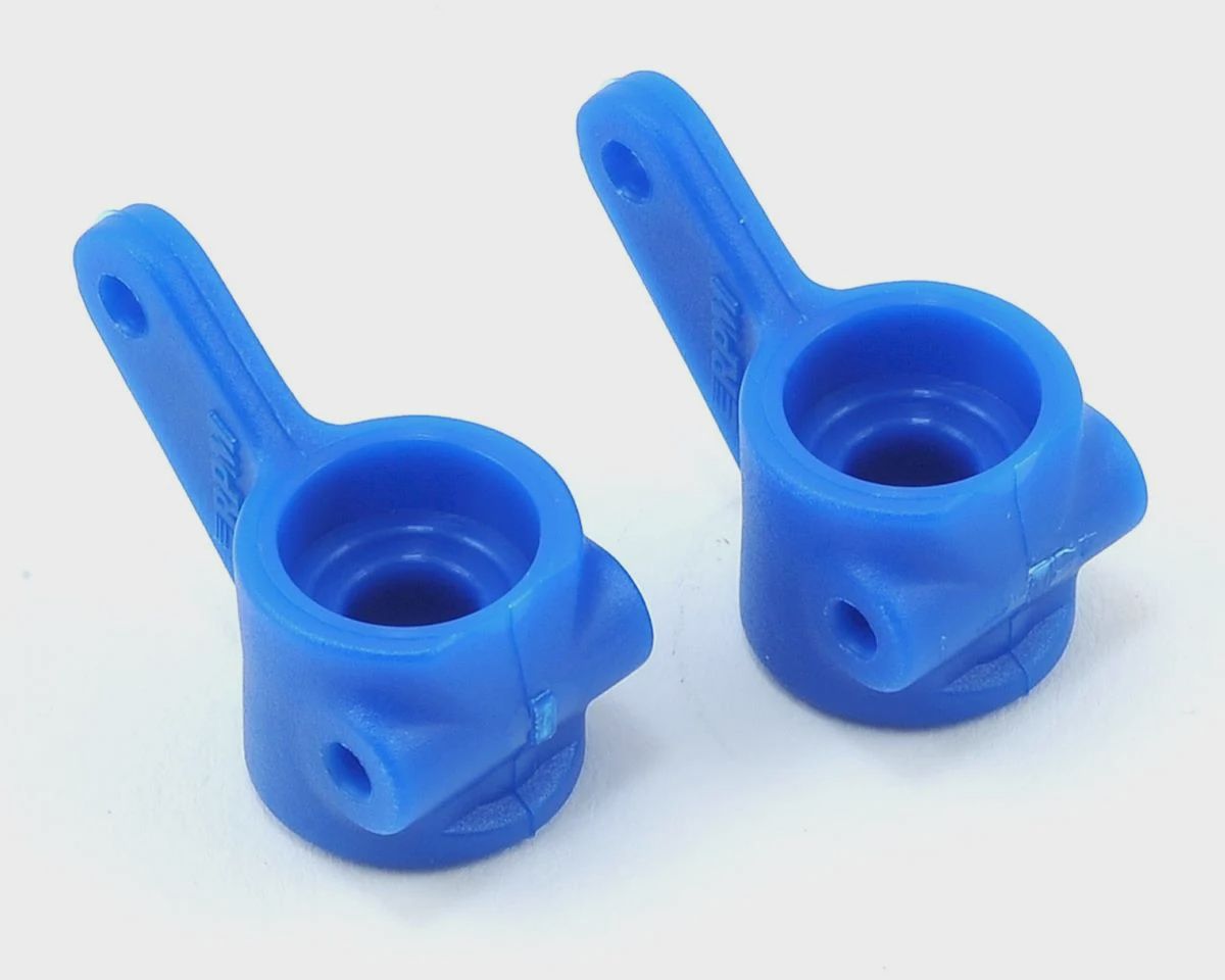 RPM Front Bearing Carrier Set for Traxxas Slash/Bandit/Rustler/Stampede (Blue) (2)