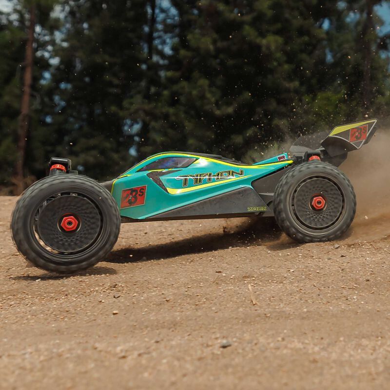 1/8 TYPHON 4X4 223S BLX BRUSHLESS BUGGY RTR WITH DSC (Green), Color: Green/Yellow