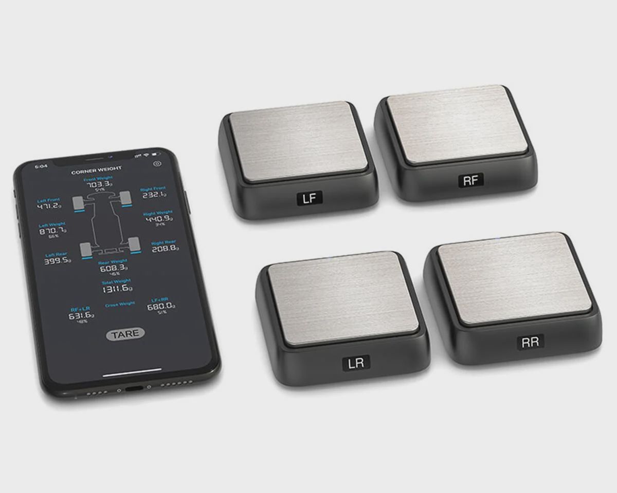 SkyRC SCWS2000 Bluetooth Corner Weight Scale System w/4 Scales