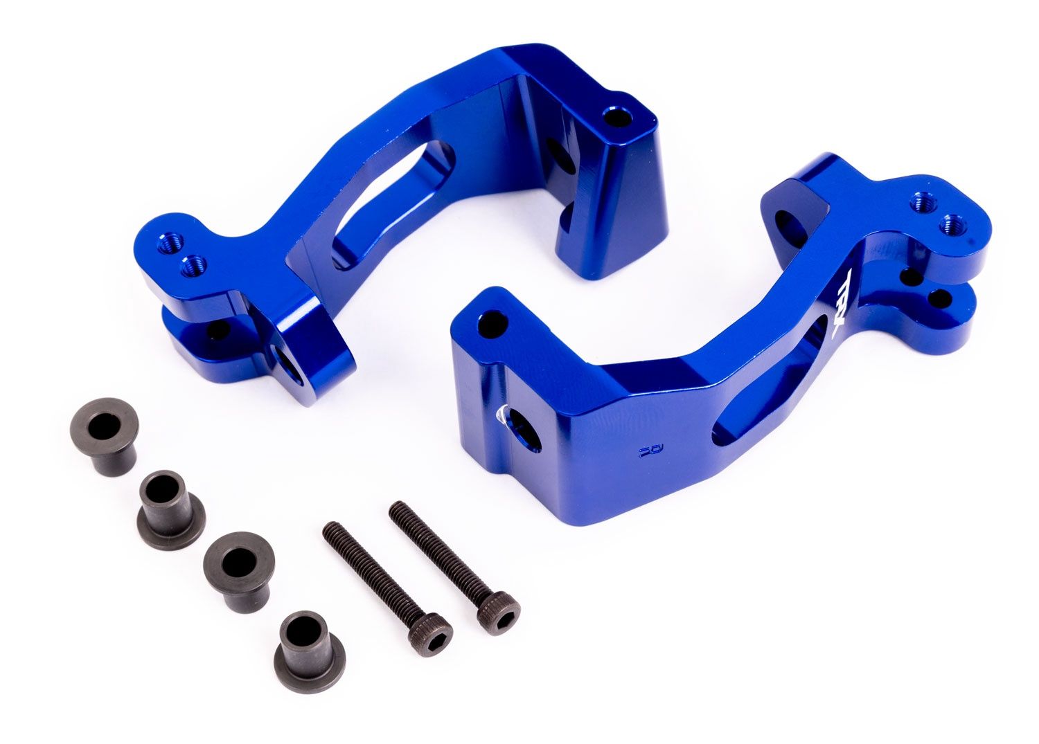 6061-T6 Aluminum Caster Blocks (L&amp;R), Color: Blue