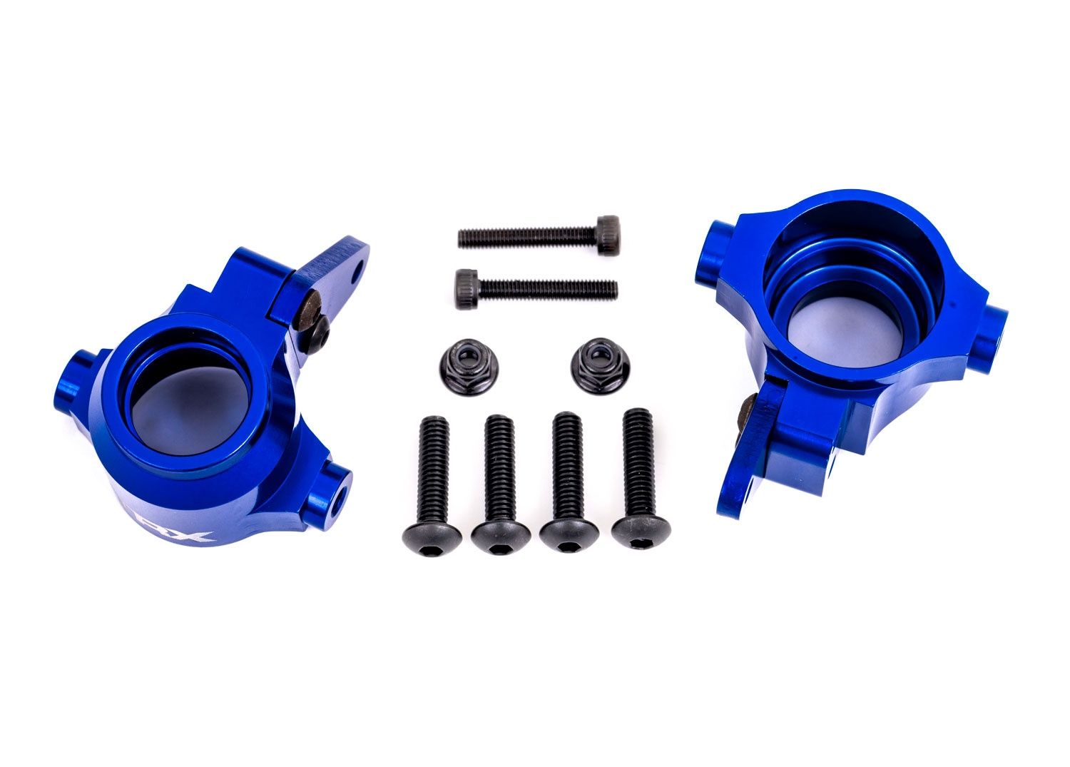 STEERING BLOCKS ALUM BLUE L/R