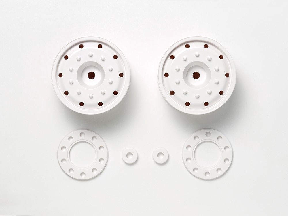 Tamiya RC 30mm Hex Hub Wheels, 2pcs, White