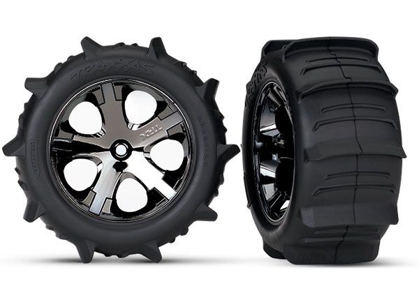 T&amp;W PADDLE TIRE/BLK CRM WHEEL