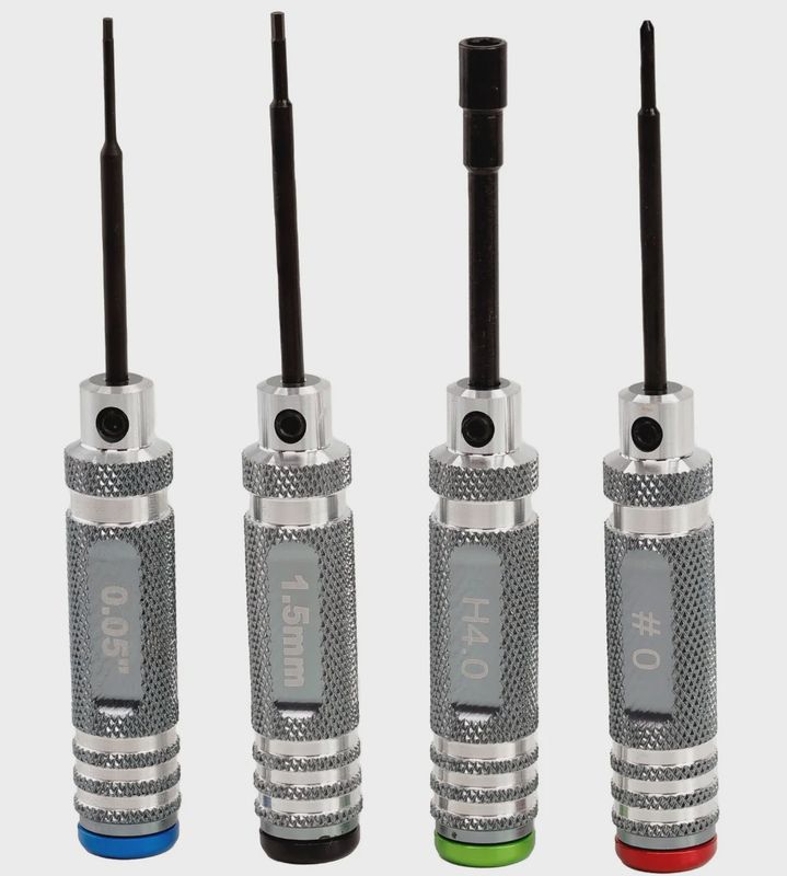 Powerhobby 0.05&quot; 1.5mm Hex 4.0mm Nut #0 Driver 1/24 Axial SCX24 Tool Set