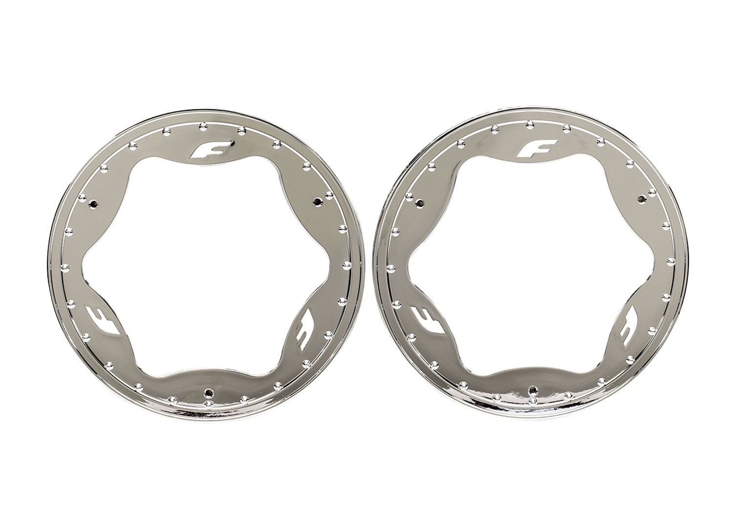 Skip to the beginning of the images gallery 3.9&quot; Chrome Funco Rear Beadlock Rings (2)