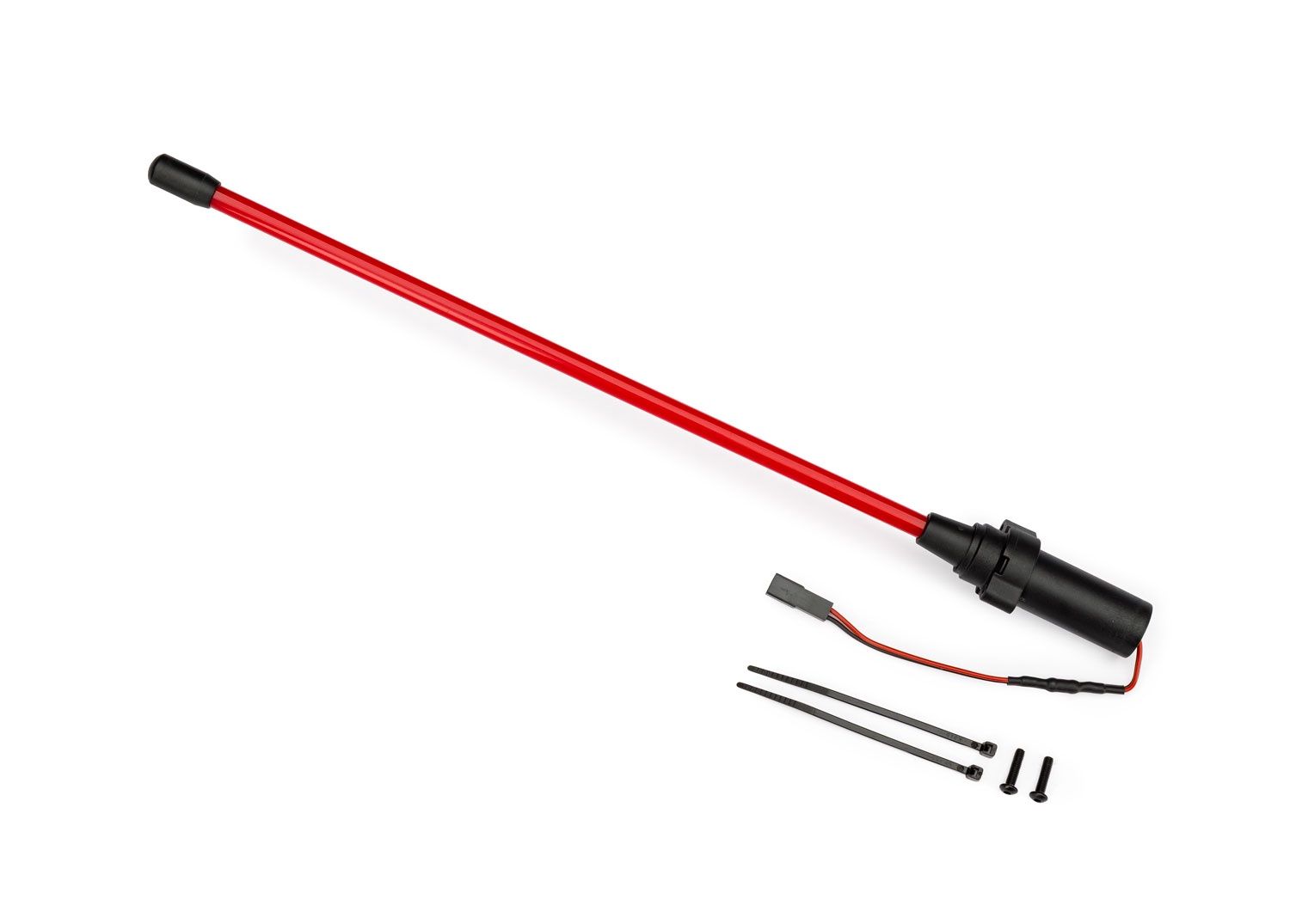 LED Whip Light w/ Flex-Tech Mount, Color: RED