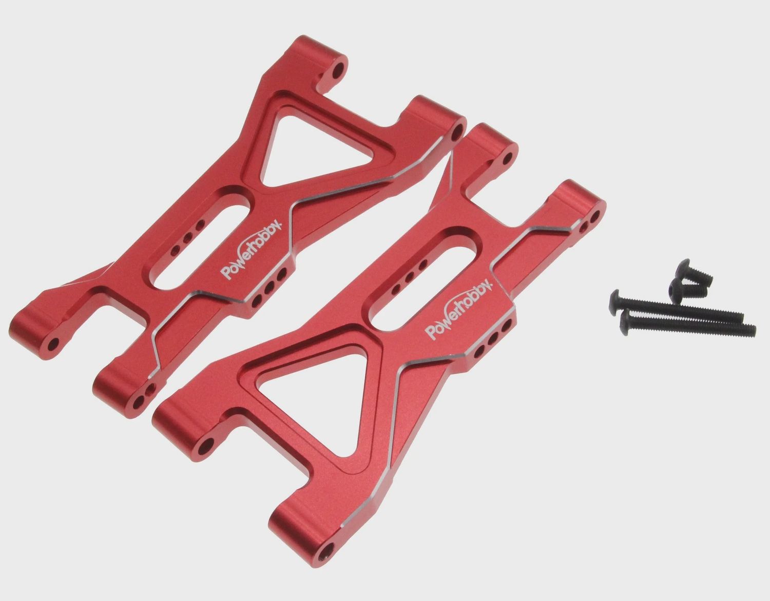 Powerhobby Aluminum Front Lower Suspension Arms Red Arrma Gorgon