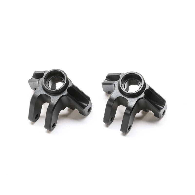 Aluminum Steering Spindle Set, Black: Mini LMT