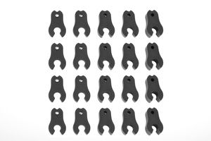 Caster Clips Set, 1 to 4.5mm, 1 Set for Dementor, Kronos, Python, Shogun, Kagama