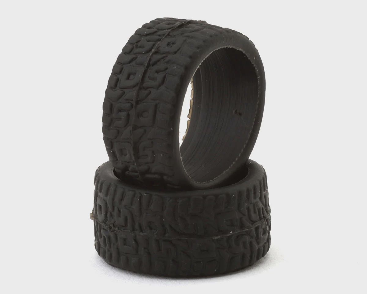 DS Racing 1/28 Rear Treaded Rubber Touring Tires (2) (Soft) (11mm Width)