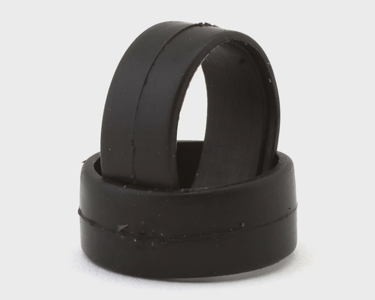 DS Racing 1/28 Front Slick Rubber Touring Tires (2) (Medium Soft) (8.5mm Width)