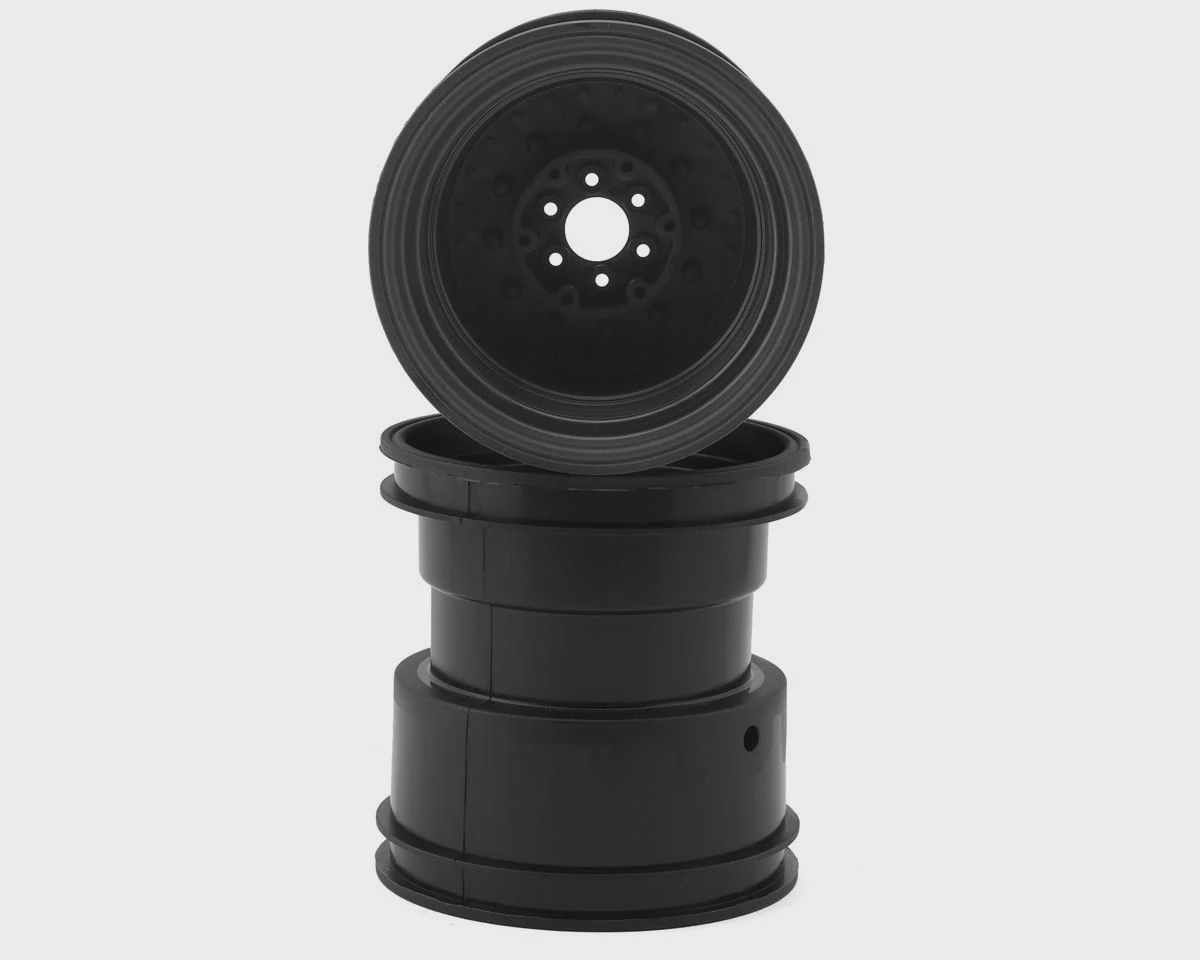 JConcepts Tribute 73&#39;s Monster Truck wheel w/Adaptors (Black) (2) (3.2x3.6&quot;)
