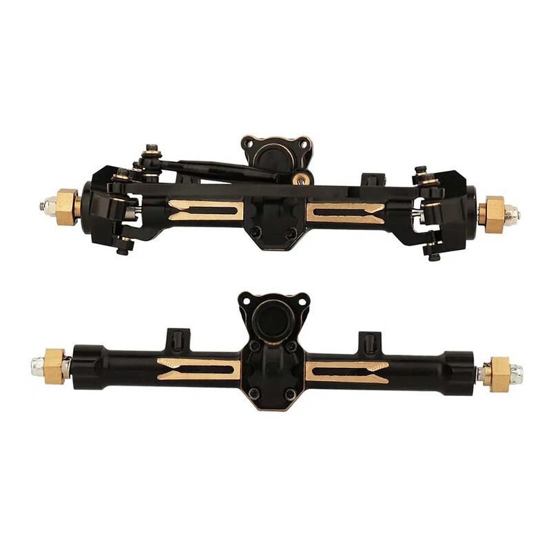 Brass Machined 110g Front &amp; Rear Axle Set for Axial SCX24