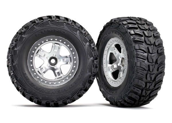Skip to the beginning of the images gallery SCT Satin Chrome Wheels &amp; Kumho Tires (2) 5881x