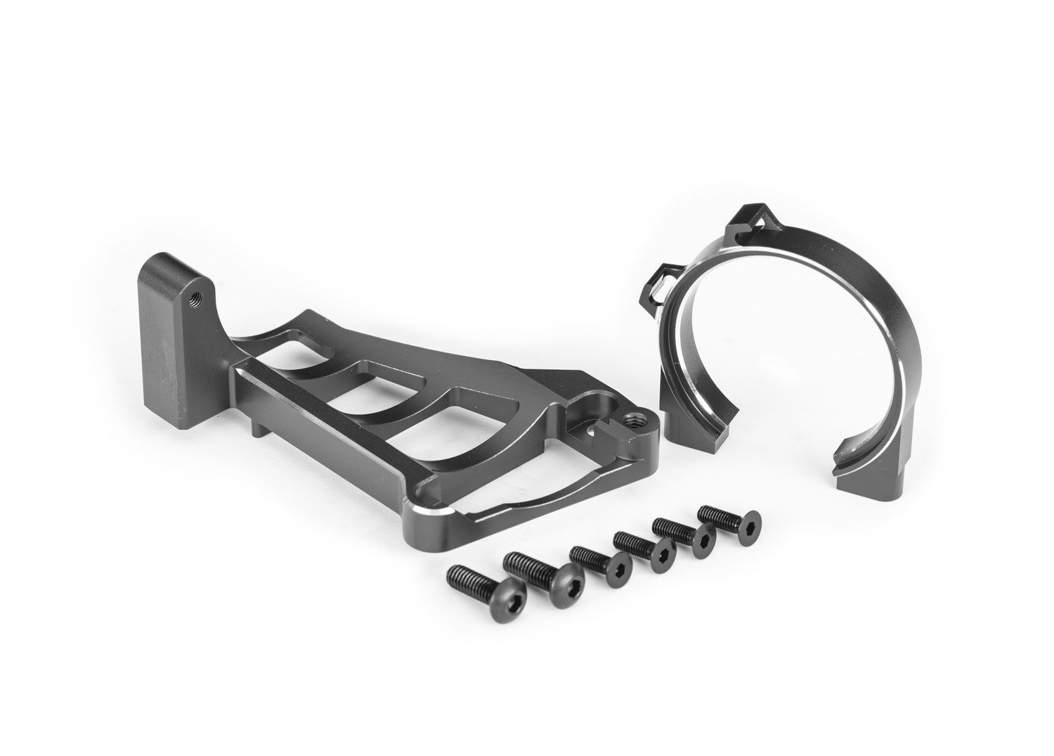 Aluminum Front and Rear Motor Mounts, Color: Gray