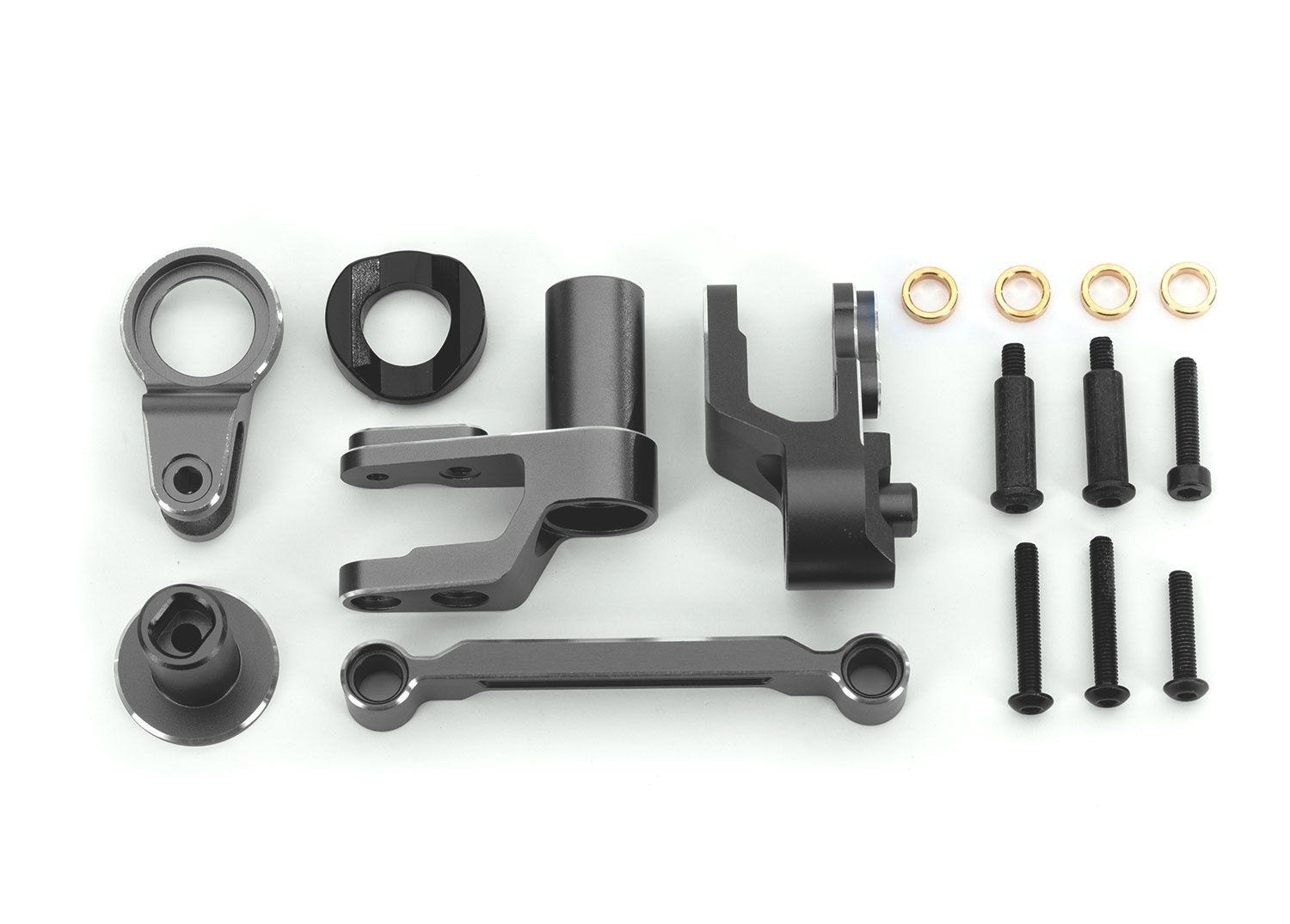 Aluminum Steering Bellcranks, Color: Gray
