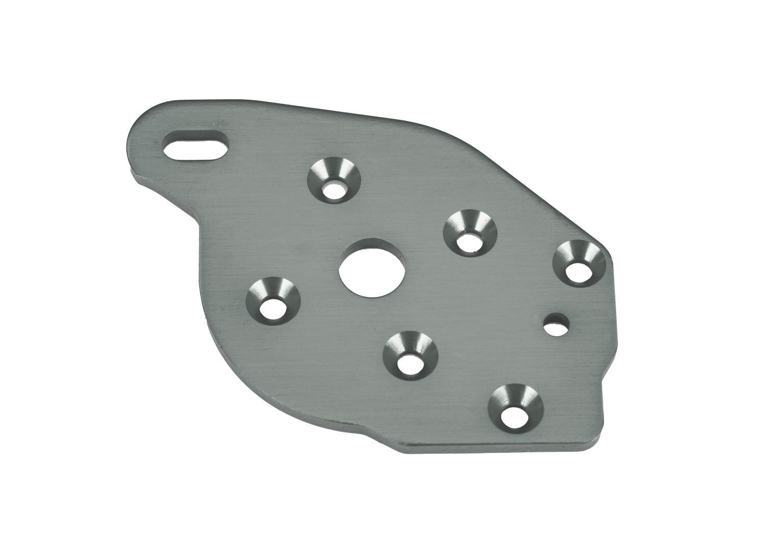 Gray Aluminum Motor Plate, Color: Gray