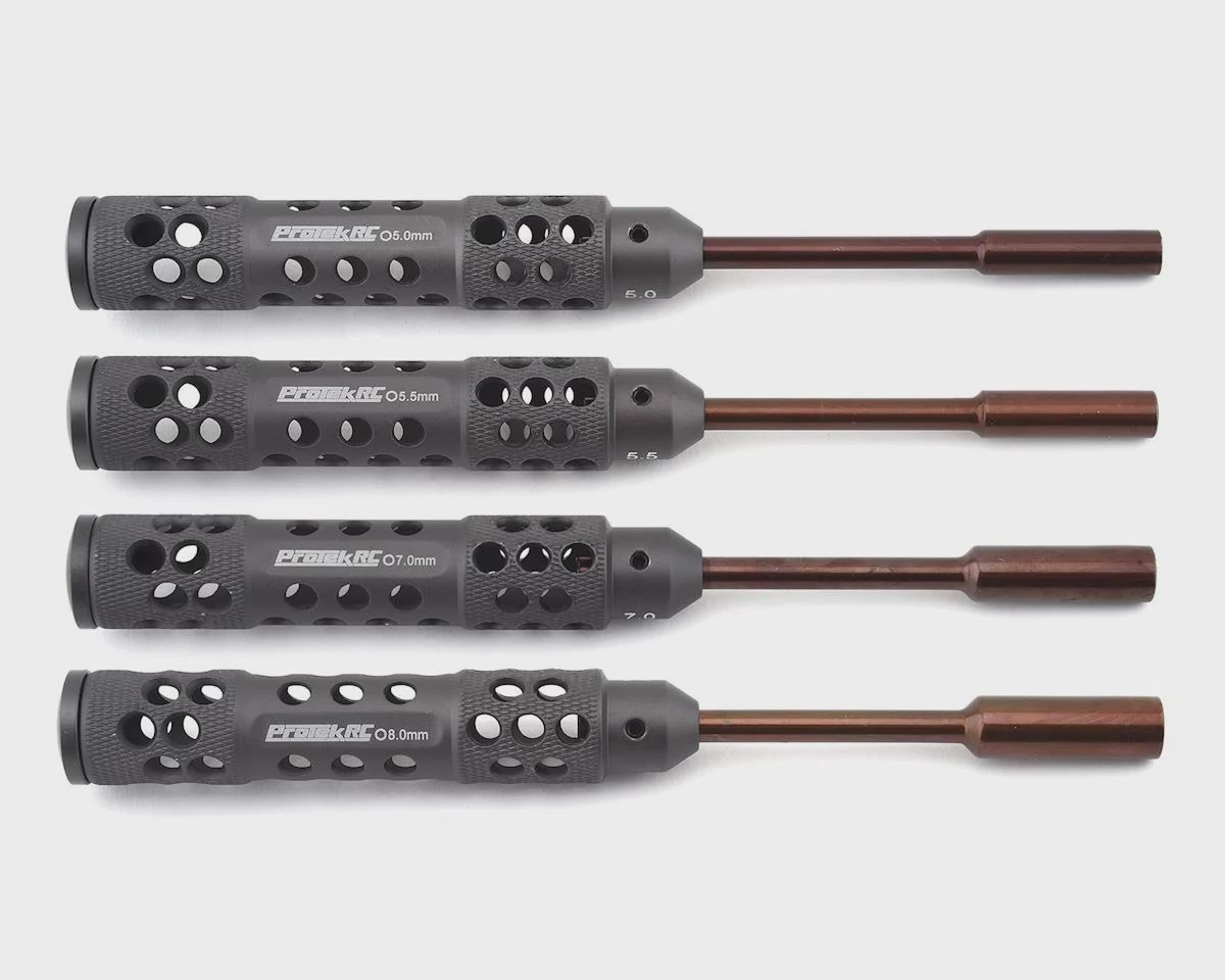 ProTek RC &quot;TruTorque SL&quot; 4-Piece Metric Nut Driver Set (5.0, 5.5, 7.0, 8.0mm)