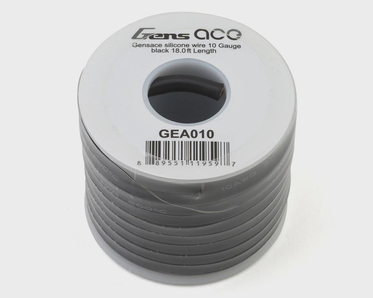 Gens Ace Silicone Wire (10AWG) (Black) (18.4 ft.)