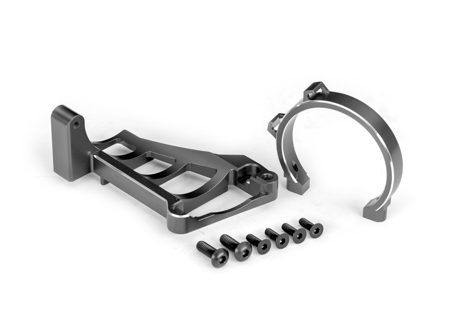 Aluminum Front and Rear Motor Mounts -Traxxas#10262, Color: Gray