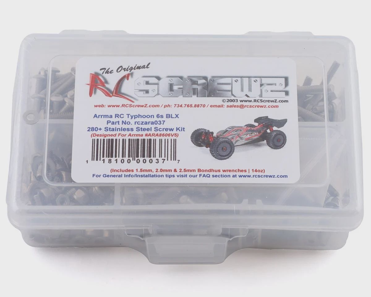 RC Screwz Arrma Typhon 6S BLX V5 Stainless Steel Screw Kit
