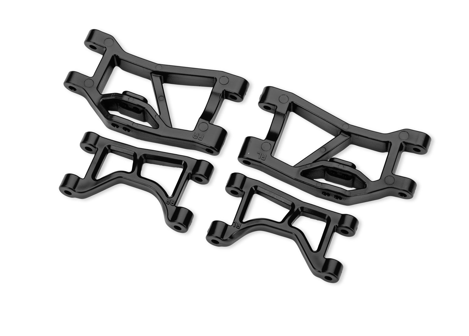Rear Upper &amp; Lower Suspension Arms (L&amp;R), Color: black,