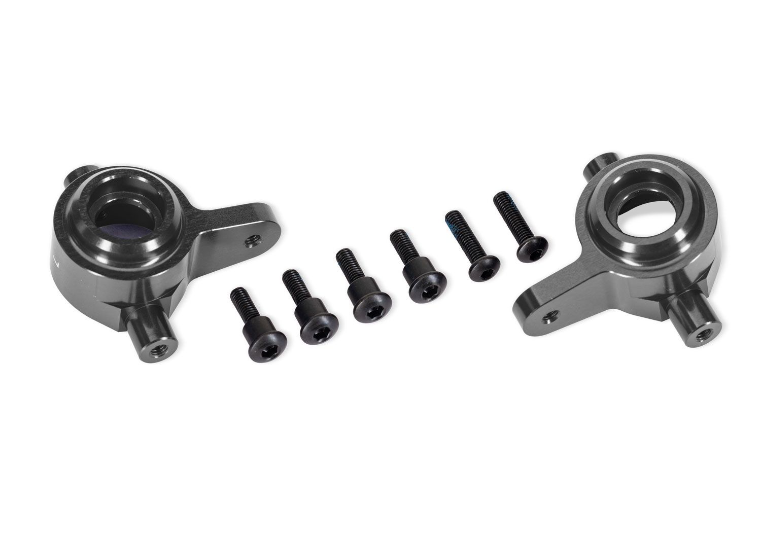 Aluminum Steering Blocks (L&amp;R), Color: GRAY