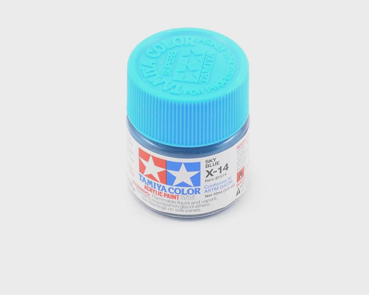 Tamiya X-14 Sky Blue Acrylic Paint (10ml)