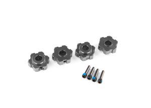 17 mm Aluminum Hex Wheel Hubs (2), Color: GRAY