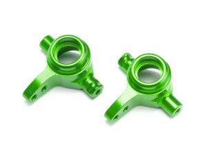Aluminum Steering Blocks (L&amp;R)  #6837, Color: Green