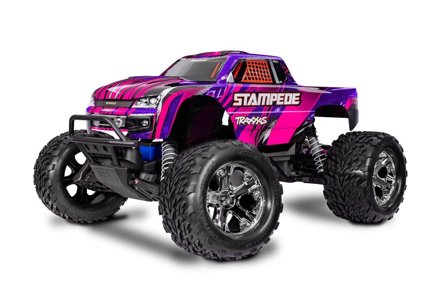 Stampede 2WD XL-5 w/Battery, Color: PINK