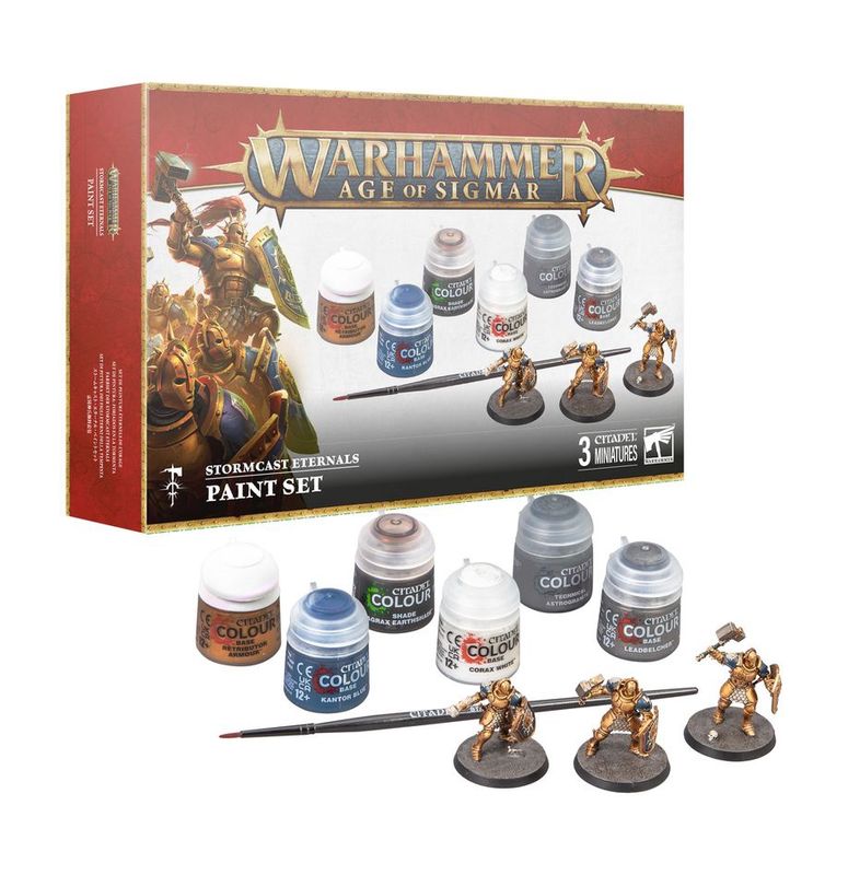 WARHAMMER AGE OF SIGMAR : STORMCAST ETERNALS PAINT SET