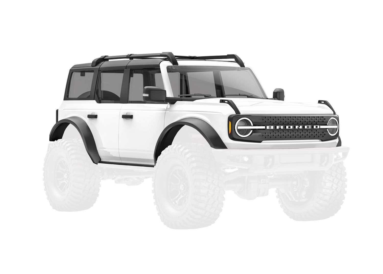 BODY 1/18 BRONCO WHITE, Color: White