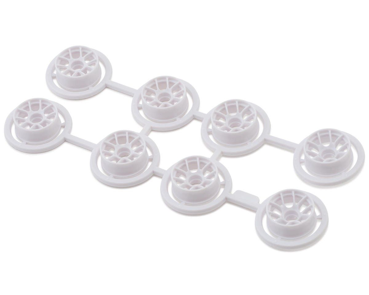 Yeah Racing 1/28 RWD Mini-Z Plastic 10-Spoke Narrow Wheel Set (White) (Offset 0,+1,+2,+3)