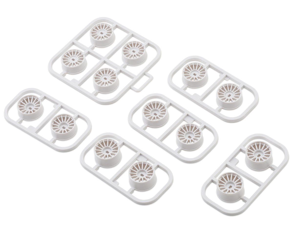 Kyosho Mini-Z AWD Multi Spoke Wheel (14) (0/+1.5/+2.5/+3.5 Offsets) (White)