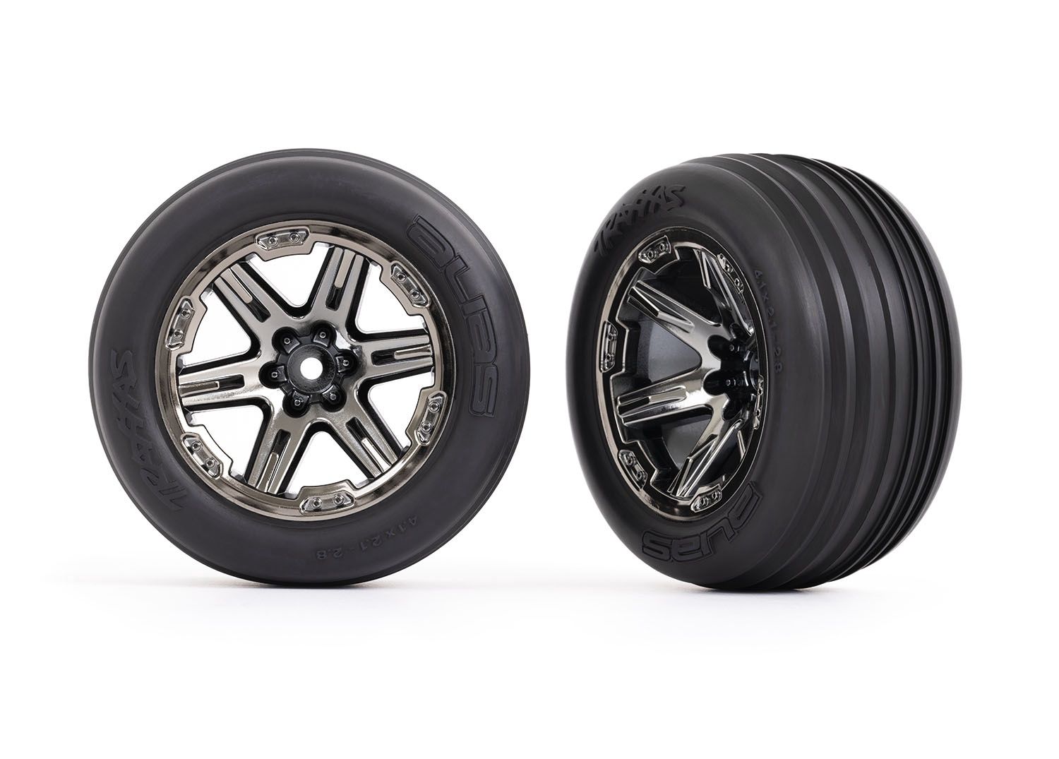 RXT 2.8&quot; Black Chrome Wheels &amp; Alias Tires (2)