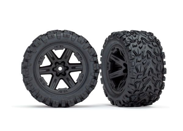RXT 2.8&quot; Black Wheels &amp; Talon EXT Tires (2) REAR