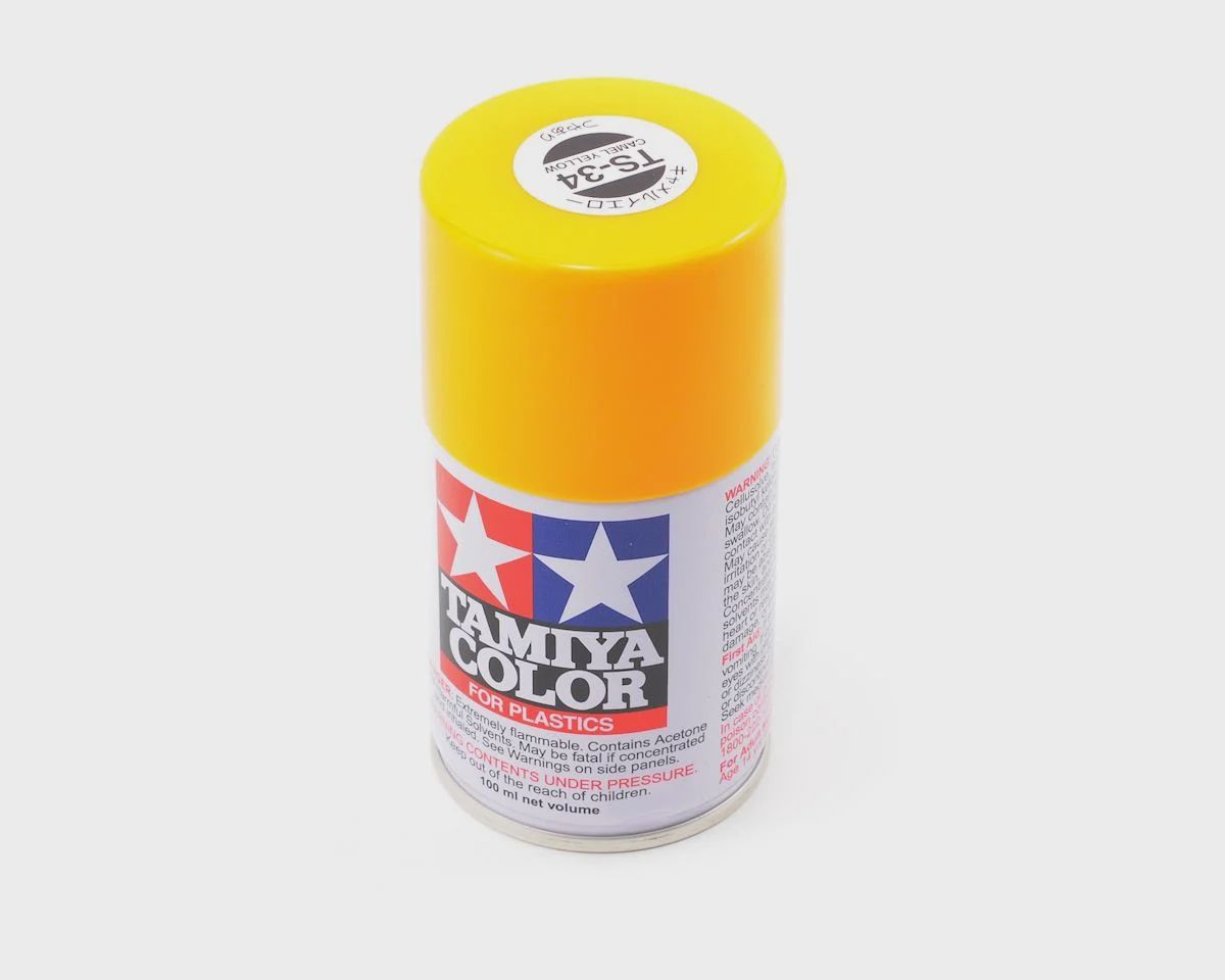 Lacquer Spray Paint, TS-34 Camel Yellow - 100ml Spray Can