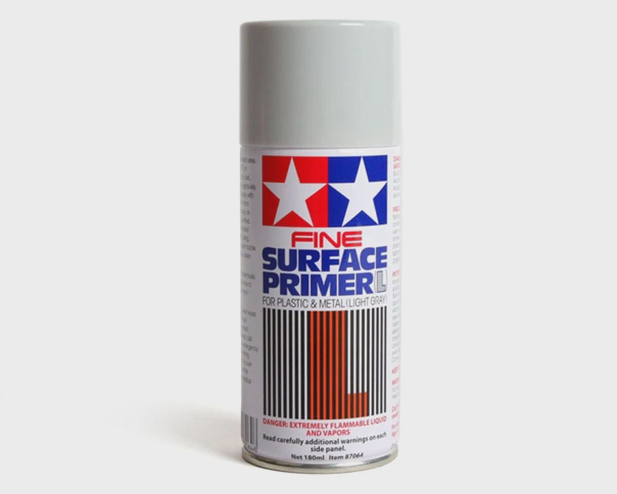 Tamiya Light Grey Fine Surface Primer Spray Paint (180ml)