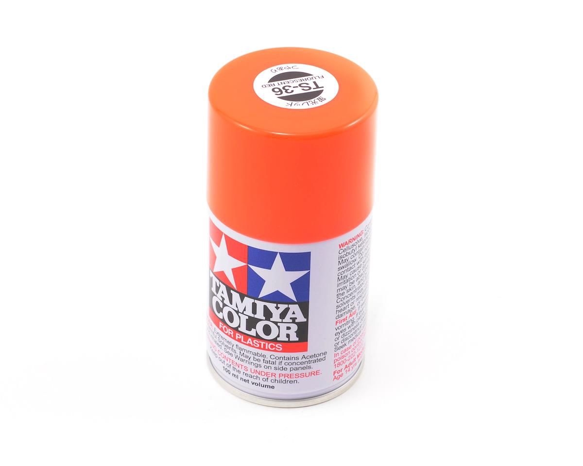 Lacquer Spray Paint, TS-36 Fluorescent Red - 100ml Spray