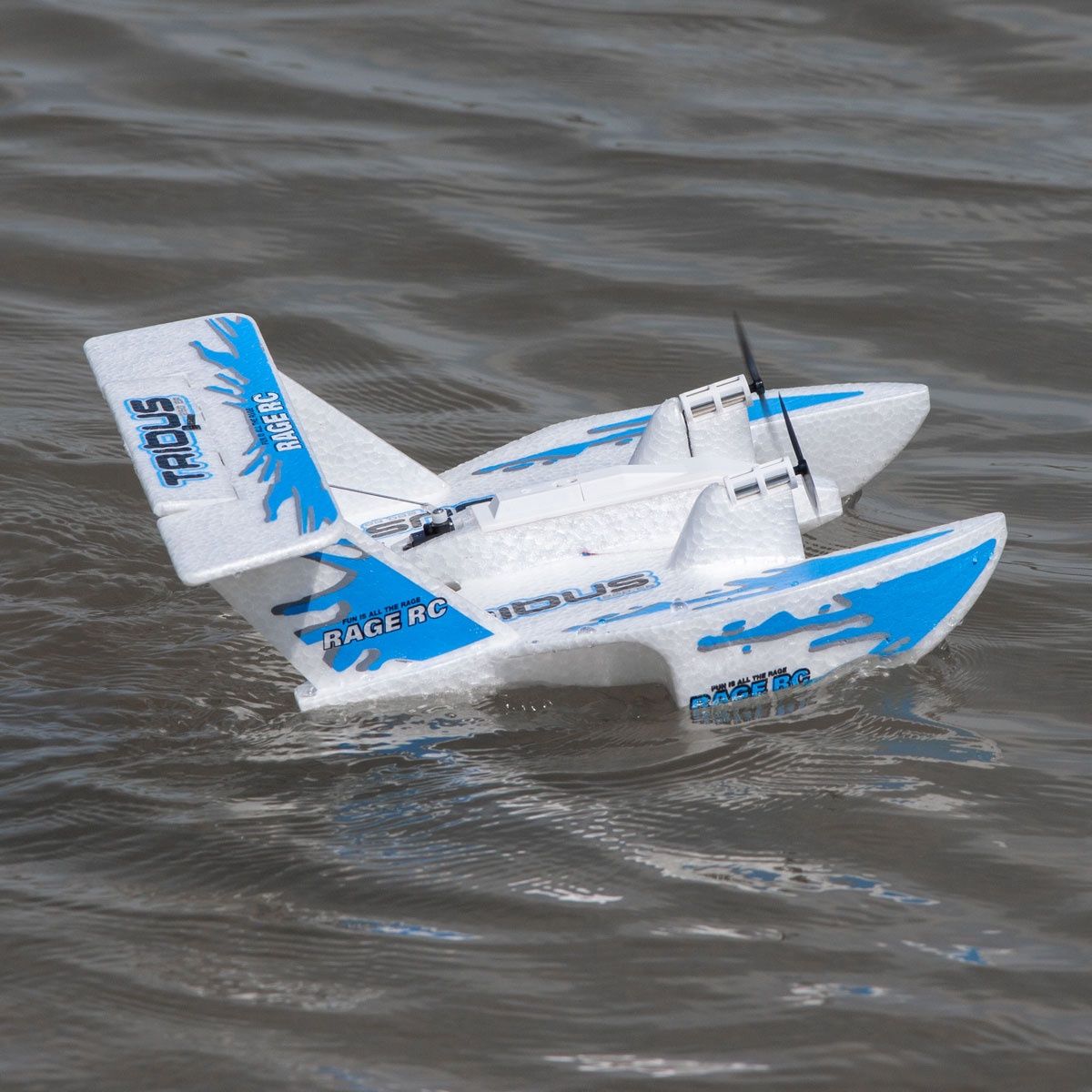 Tribus 250 Electric Powered RTF Amphibious Aircraft, Color: Blue