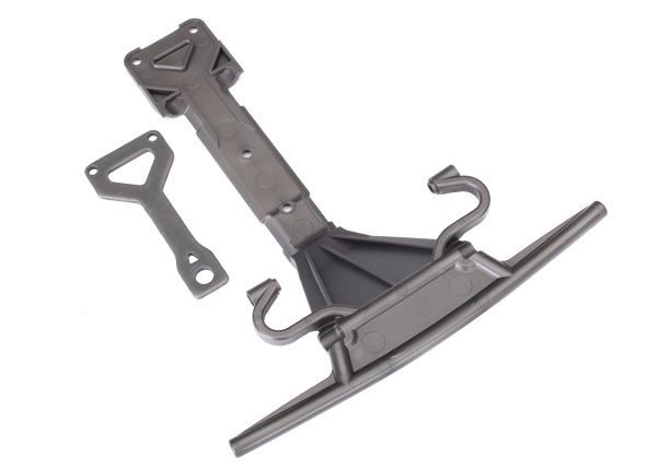 Front Skid Plate with Steel Support, Color: GRAY