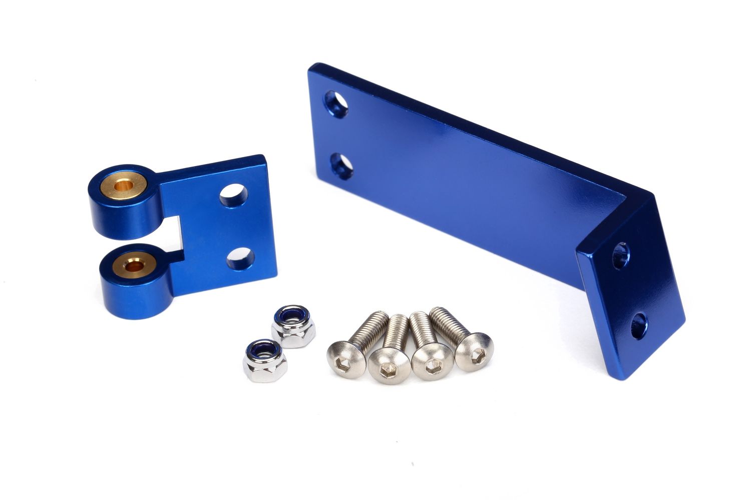 Blue Aluminum Rudder Mount with Hardware   #5780