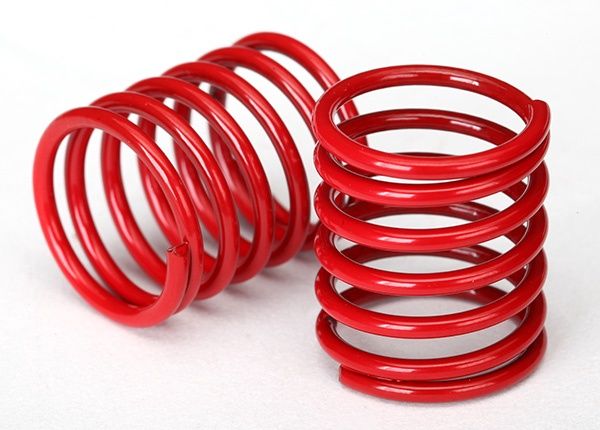 Short Red Ultra Shock Springs (2) (4.075-Rate) #8362