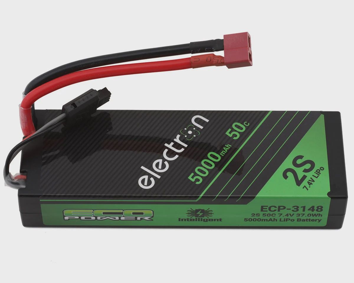 EcoPower "Electron" 2S 50C Intelligent LiPo Battery w/T-Style Connector (7.4V/5000mAh)
