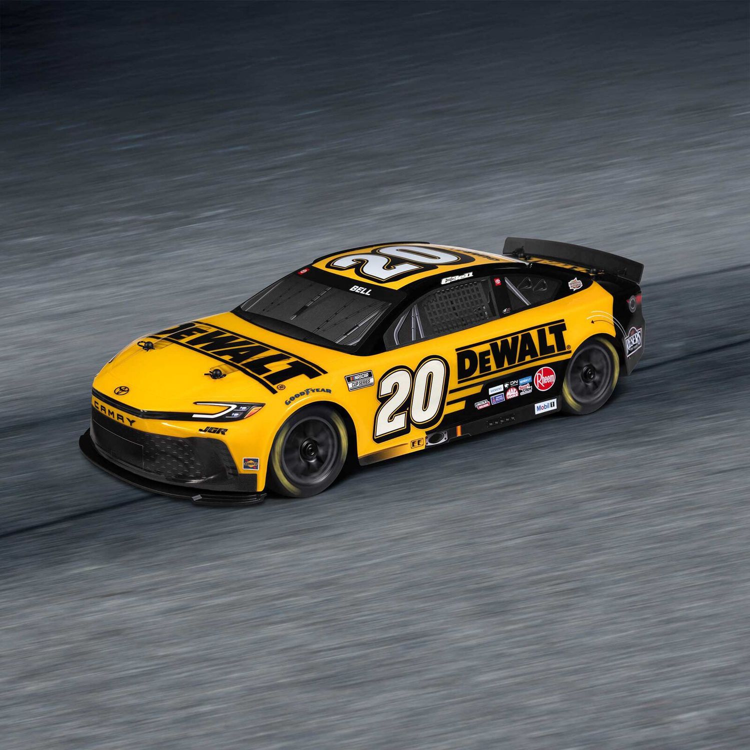 1/12 NASCAR RC Race Car Christopher Bell No. 20 DeWalt 2025 Toyota Camry 2S AWD RTR Brushed On-Road (Battery &amp; Charger Included)