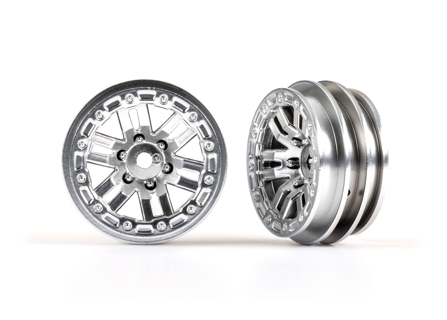 1.0" Satin Chrome Wheels (2)