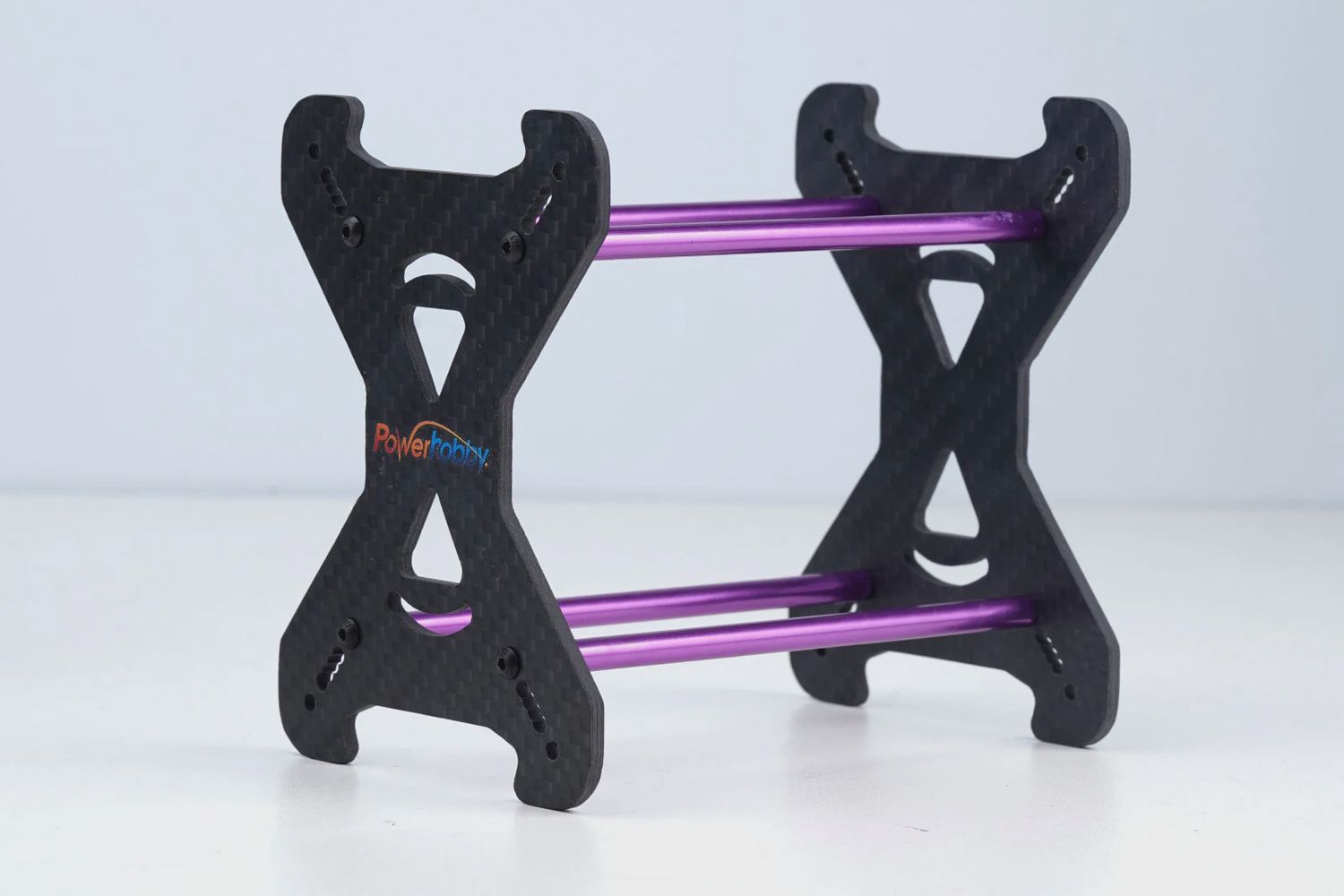 Powerhobby Carbon Fiber Tire Storage Rack FOR 1.0" Tires 1/24 Purple